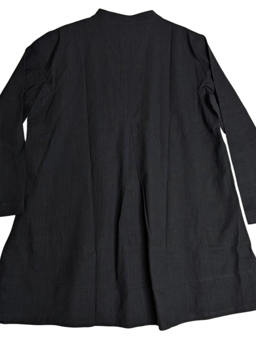 Mordenmiss Women's Large Cotton Linen Full Front Buttons Jacket Outfit w Pockets - Picture 2 of 12